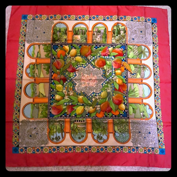 Hermes Accessories - Beautiful Hermès Les Jardins D’Andalousie Scarf